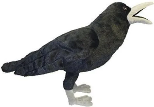 Vista 2 de Adore - Juguete de peluche de 18 pulgadas con forma de pájaro cuervo