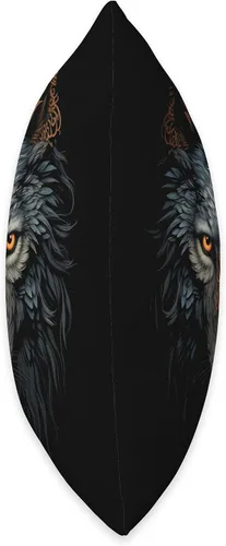Vista 2 de Wolf Lover Wolves Wild Animals Head Wolf Face Wolves Animal Arts - Almohada de 16 x 16 pulgadas, multicolor