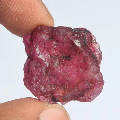 Vista 2 de Rubí natural AAA++ de calidad 42.00 Ct Certificado Curativo Cristal Curativo Rubí Rojo áspero Piedra preciosa DR-637, Piedra, Rubí mejorado
