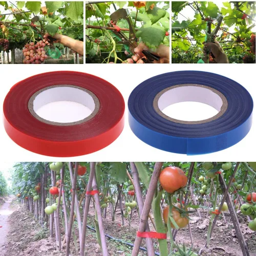 Vista 3 de SagaSave Rollo de cinta de amarre elástica, cinta de amarre de jardín, cinta gruesa y resistente para plantas, estacas de vinilo para jardín