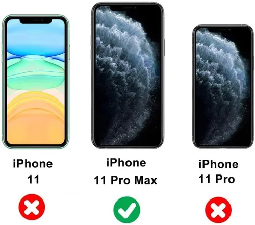 Vista 5 de Funda magnética compatible con iPhone 11 Pro Max de 6.5 pulgadas, funda magnética para iPhone 11 Pro Max con cubierta de cámara y soporte de grado