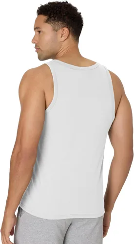 Vista 2 de Hanes Camiseta sin mangas Originals de mezcla triple para hombre, Camisetas sin mangas ligeras para hombre, Camiseta tipo tank sin mangas