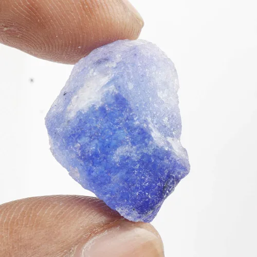 Vista 4 de Gemhub FD-455 - Piedra preciosa suelta de zafiro azul natural sin cortar con certificado de 33,50 quilates