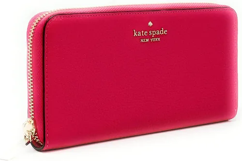 Vista 2 de Kate Spade New York Leila - Cartera continental de cuero grande doradobikini rosa Dorado Rosa Continental