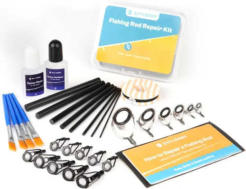 Vista 7 de Fishing Rod Repair Complete Kit,Pole&Tip Replacement with Supplies 33 EU