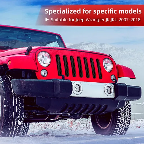 Vista 2 de Rejilla de malla para Jeep Wrangler JK JKU 2007-2018