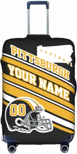 Vista 37 de Fundas de equipaje personalizadas con nombre y número, funda de maleta lavable elástica personalizada para equipaje, Arizona, Fútbol