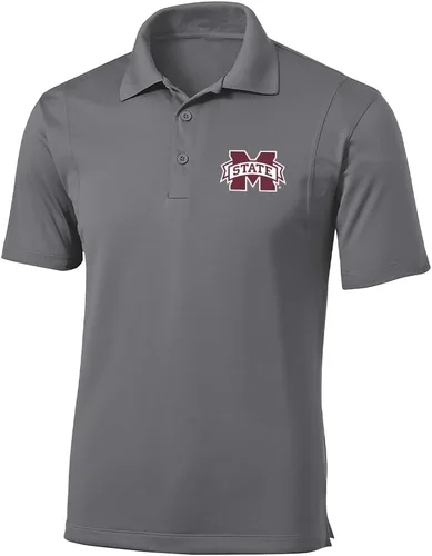 Vista 15 de Polo atlético de micro piqué NCAA para hombre Prime con cuello propio