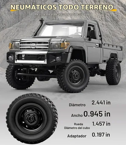 Vista 8 de ARRIS MN82 PRO 1/12 Toyota LC79 RC Rock Crawler 4WD RTR Truck Mn82pro-plata