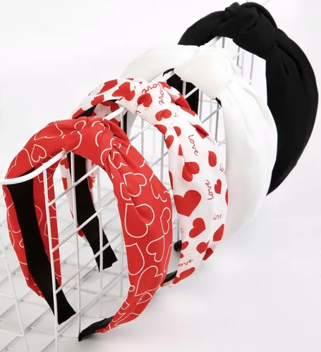 Vista 15 de Huachi Bandas para la cabeza con bandera americana para mujeres, anudadas, accesorios de diadema del 4 de julio para mujeres, banda patriótica