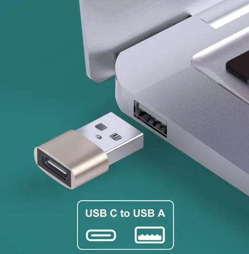 Vista 3 de Adaptador USB C hembra a USB macho, paquete de 3 unidades, adaptador USB tipo C a USB-A OTG compatible con iPhone 17/16/15 Samsung Galaxy