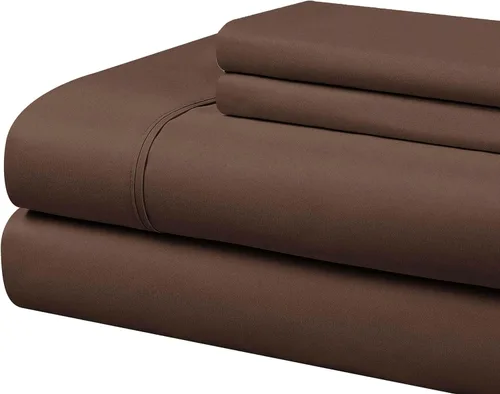 Vista 24 de Cathay Home Essentials Juego de sábanas de microfibra ultra suave, hipoalergénicas, resistentes a las arrugas, doble cepillado, color aguamarina