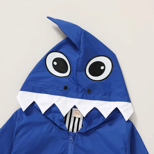 Vista 5 de YOUNGER TREE Impermeable de pato para bebé niño y niña, con capucha y cremallera