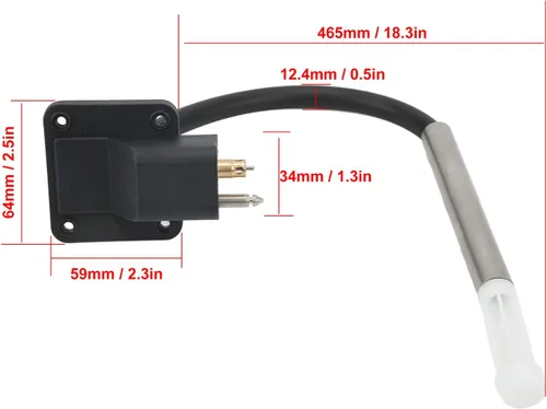 Vista 7 de Conector de tanque de combustible para barco, montaje de plástico y metal, conector de tanque de combustible marino, portátil, 12L 24L, accesorio