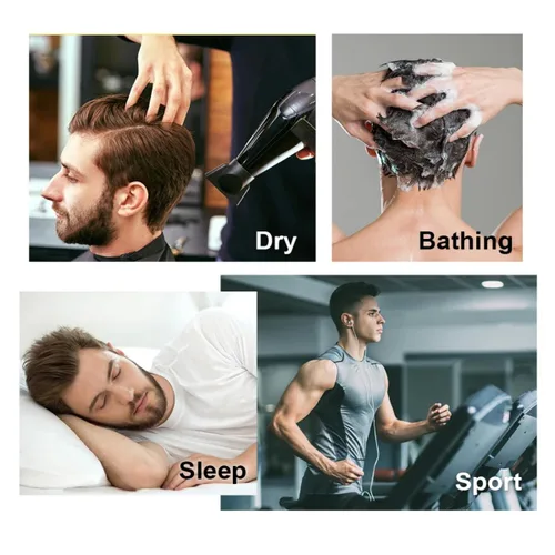 Vista 5 de Toupee - Pelucas de cabello humano para hombre, tupé europeo virgen, unidades de cabello humano ondulado, peluca para hombre, sistema de reemplazo