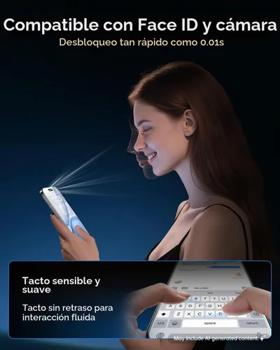 Vista 8 de UNBREAKcable - Protector de pantalla de cobertura completa para iPhone 15, paquete de 3