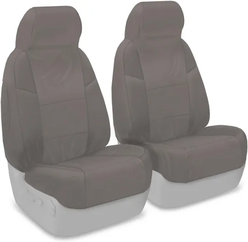 Vista 19 de Coverking Funda de asiento de ajuste personalizado para modelos selectos de Nissan Frontier, polialgodón (negro)
