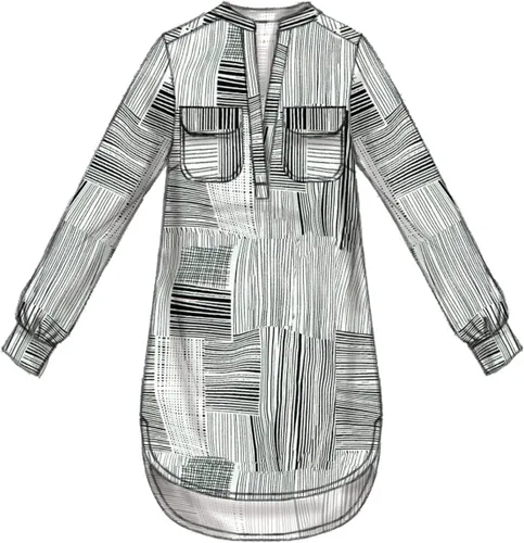 Vista 6 de McCall's Patterns M7360 - Camisetas Henley para mujer, talla A5 (6-8-10-12-14)