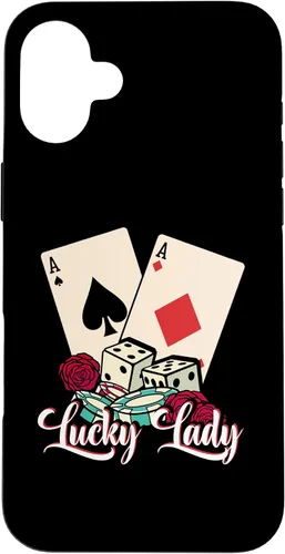 Vista 23 de Lucky Lady Poker Player Gambling Casino Gambler Case for iPhone 16