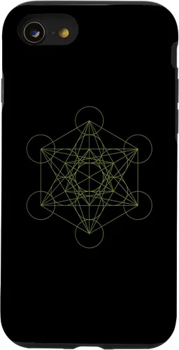 Vista 13 de Funda de yoga espiritual oculta para iPhone 15 Geometría Sagrada Metatron