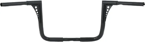 Vista 4 de TCT-MOTORPARTS Manillar Ape Hanger Negro de 1 1/4" de Elevación 12" Apto para Modelos Harley Dressers Baggers Touring Electra Glide, Street Glide