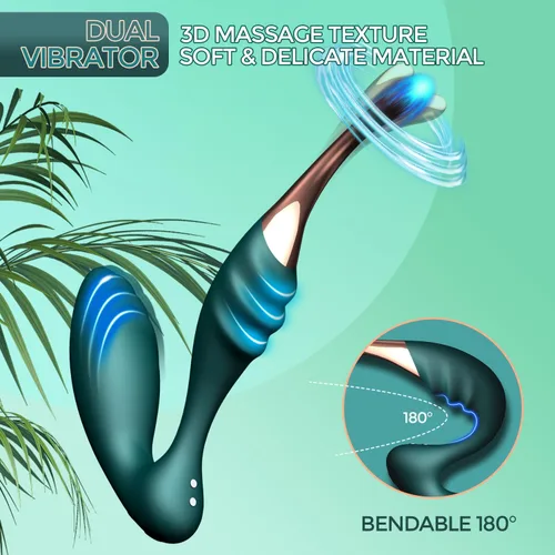 Vista 5 de Vibrador juguetes sexuales, vibrador de punto G, estimulador de clítoris para adultos con doble 10 vibraciones, juguete para adultos, vibradores