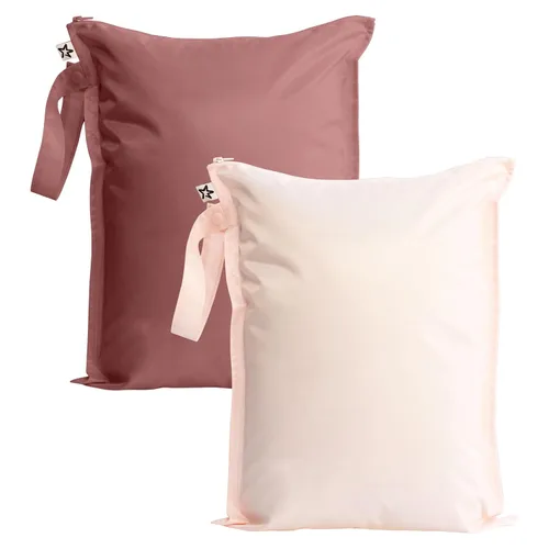 Vista 24 de Tiny Twinkle Bolsas húmedas a prueba de desorden Paquete de 1 bolsa reutilizable impermeable para trajes de baño Ropa de bebé Bolsa de viaje