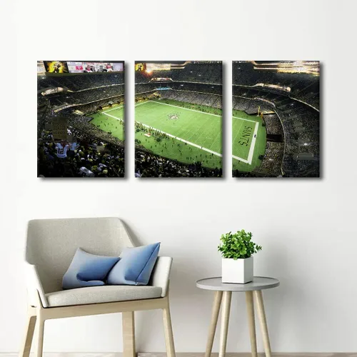 Vista 159 de Lincoln - Lienzo decorativo para pared, diseño de campo financiero de Filadelfia, paisaje de estadio de fútbol de Filadelfia, decoración de pared
