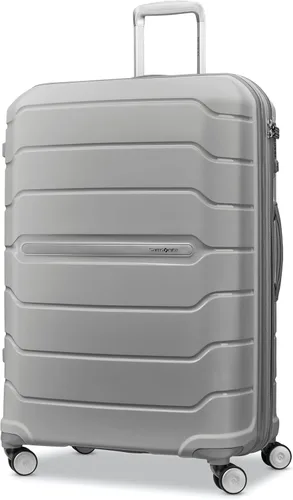 Vista 45 de Samsonite Freeform de carcasa rígida expandible con ruedas giratorias dobles, Negro