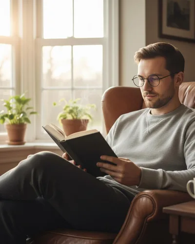 Vista 3 de Brigtlaiff - Lentes redondos con bloqueo de luz azul para hombres y mujeres, anteojos para computadora, juegos y TV, antifatiga ocular con marco