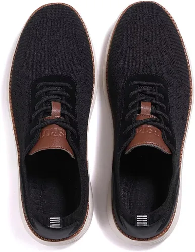 Vista 4 de Zapatos deportivos de vestir de moda para hombre, zapatos de malla Oxfords para caminar casuales de negocios, zapatos de tenis ligeros de punto