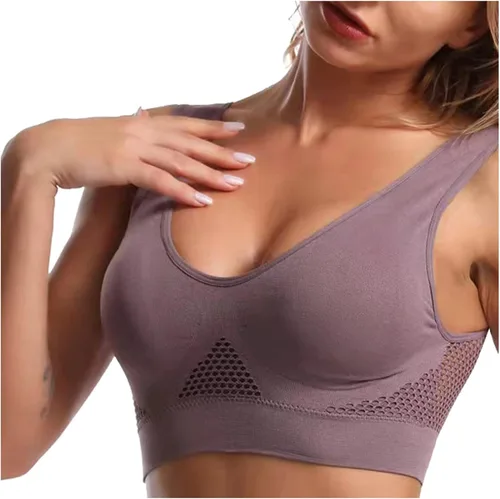 Vista 7 de Brasier deportivo de talla grande para mujer, paquete de 3 unidades, de alto apoyo, cobertura completa, sin alambre, acolchado de alto impacto