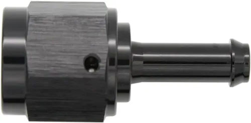 Vista 5 de Recta 6AN hembra giratoria a 1/4 "empuje en manguera adaptador de montaje de púas aluminio negro