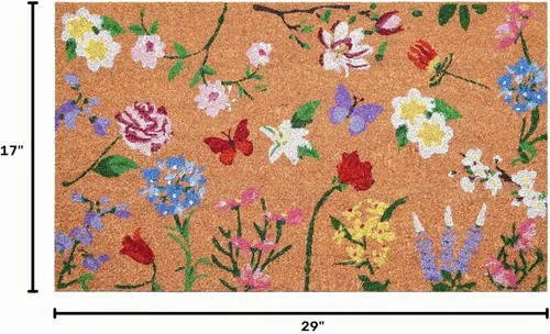 Vista 3 de Calloway Mills Felpudo de jardín con mariposas (17 x 29)