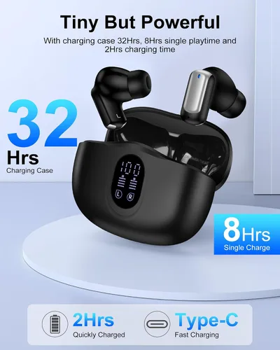 Vista 6 de Auriculares inalámbricos Android para Samsung Galaxy S26 S25 Ultra S24 S23 S22 Plus A17 A35 A16 A15 A54 Z Fold7 Flip7, HiFi estéreo Bluetooth