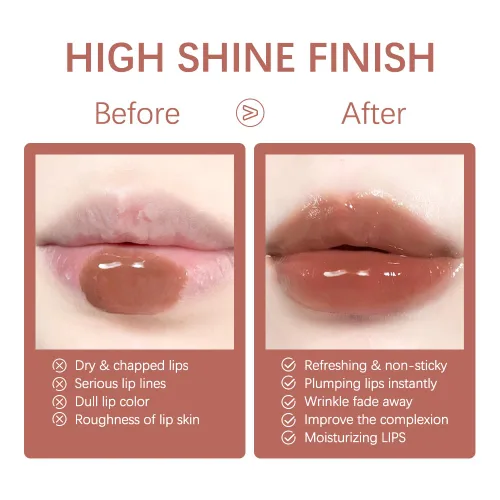 Vista 63 de BAISEN DIARY 2 en 1 doble punta mate delineador de labios y brillo de labios, lápiz combinado de labios marrón nude degradado, delineador de labios