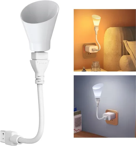 Vista 2 de Lámpara de escritorio LED USB con cuello de cisne flexible con luces blancas cálidas ajustables para dormitorio, lectura, luz nocturna, dormitorio