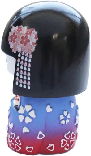 Vista 2 de N&N Find - Muñeca japonesa Mai Kokeshi japonesa color morado