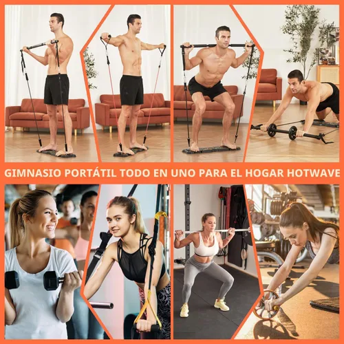 Vista 2 de HOTWAVE Push Up Board, Portable Pushup Board & Plank Trainer, Push Up Bar Foldable Pushup Handles for Floor, Multifunctional Workout Equipment