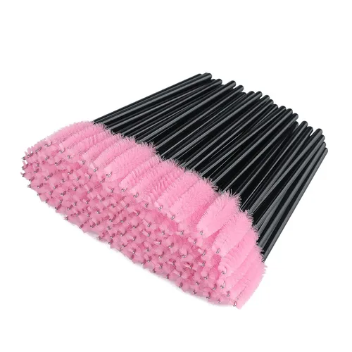 Vista 19 de G2PLUS 300 unidades de brochas desechables para rímel, kit de maquillaje con cepillo de pestañas de cristal, varillas ajustables para extensiones