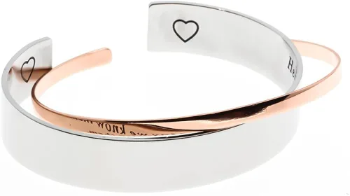 Vista 2 de MS. CLOVER Regalos motivacionales para mujeres, hombres y niñas, pulsera de aliento personalizada, regalos para mamá, amiga, joyería de palabras