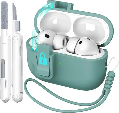 Vista 131 de R-fun for AirPods 2nd/1st Case Silicone Cover, Banana Violet Violeta plátano