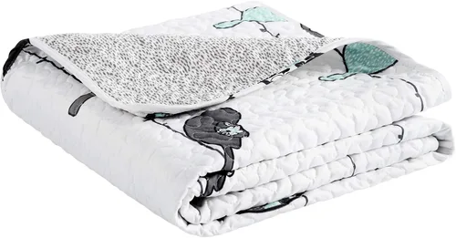 Vista 9 de Lush Decor Rowley Birds - Manta reversible de 50 pulgadas de ancho x 60 pulgadas de largo, manta múltiple para cama, manta de sofá, manta de granja