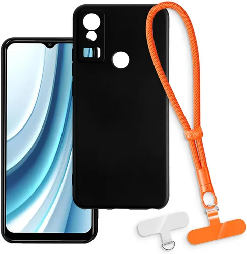 Vista 14 de Estuche y correa de muñeca para Lava Blaze Pro - transparente+negro Funda transparente + correa negra