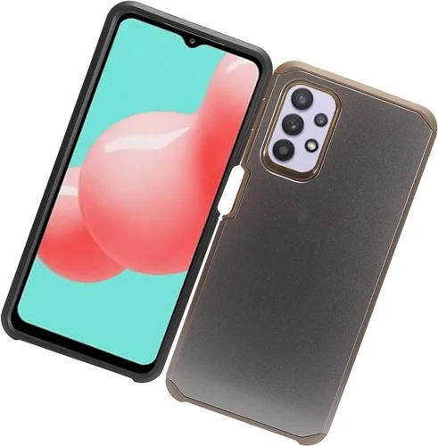 Vista 5 de Para Samsung Galaxy A32 5G (SM-A326) - Funda de goma para teléfono - AH2 Azul Marino