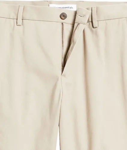 Vista 9 de Tienda Essentials Pantalón chino de corte clásico, resistente a las arrugas, sin pinzas, para hombre (disponible en tallas grandes y altas)