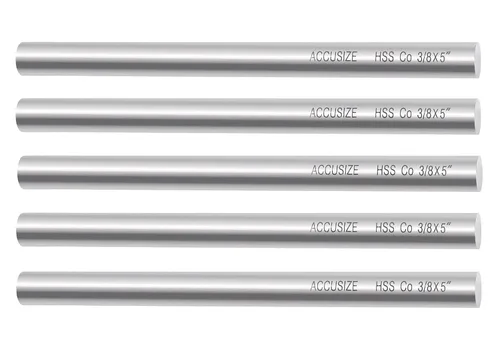Vista 14 de Accusize Industrial Tools 1/2 x 1/2 x 4 pulg. (Ancho por Altura por TOL) Broca de herramienta HSS+5% M35 Cobalto para torno, 5095-0032 HSS + 5%