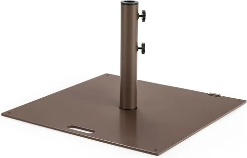 Vista 15 de Tangkula Base de sombrilla de patio de 35 libras, soporte de sombrilla resistente de 20 pulgadas, base cuadrada para sombrilla con almohadillas