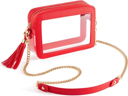 Vista 8 de Unilily Bolsa transparente para eventos en estadios – Bolso cruzado transparente aprobado por estadios para mujeres, conciertos, deportes