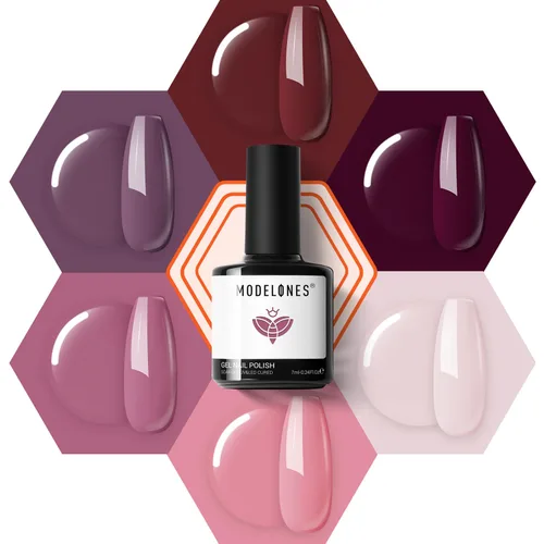 Vista 42 de Modelones - Juego de esmaltes de gel transparente, capa base de gel superior, sin limpieza, 0.5 onzas líquidas Un conjunto claro